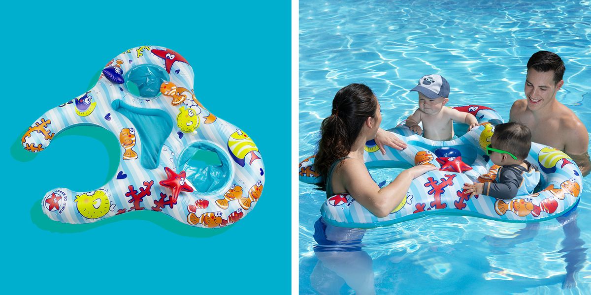 mommy and me pool float for 2 babies