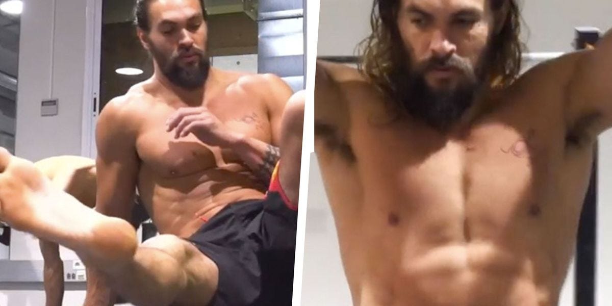 allenamento di jason momoa conan