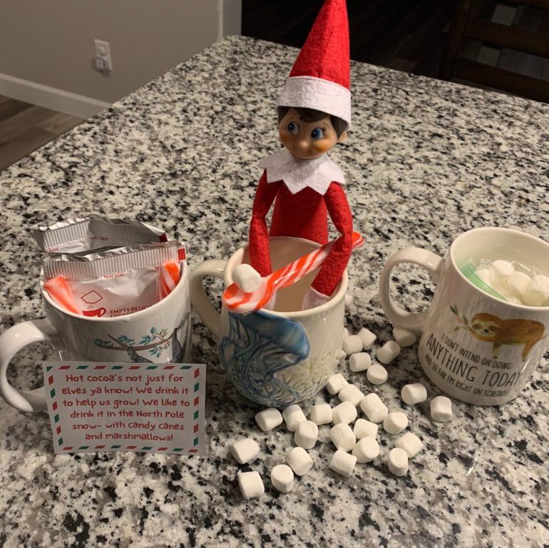 Elf Snow Globe Mug