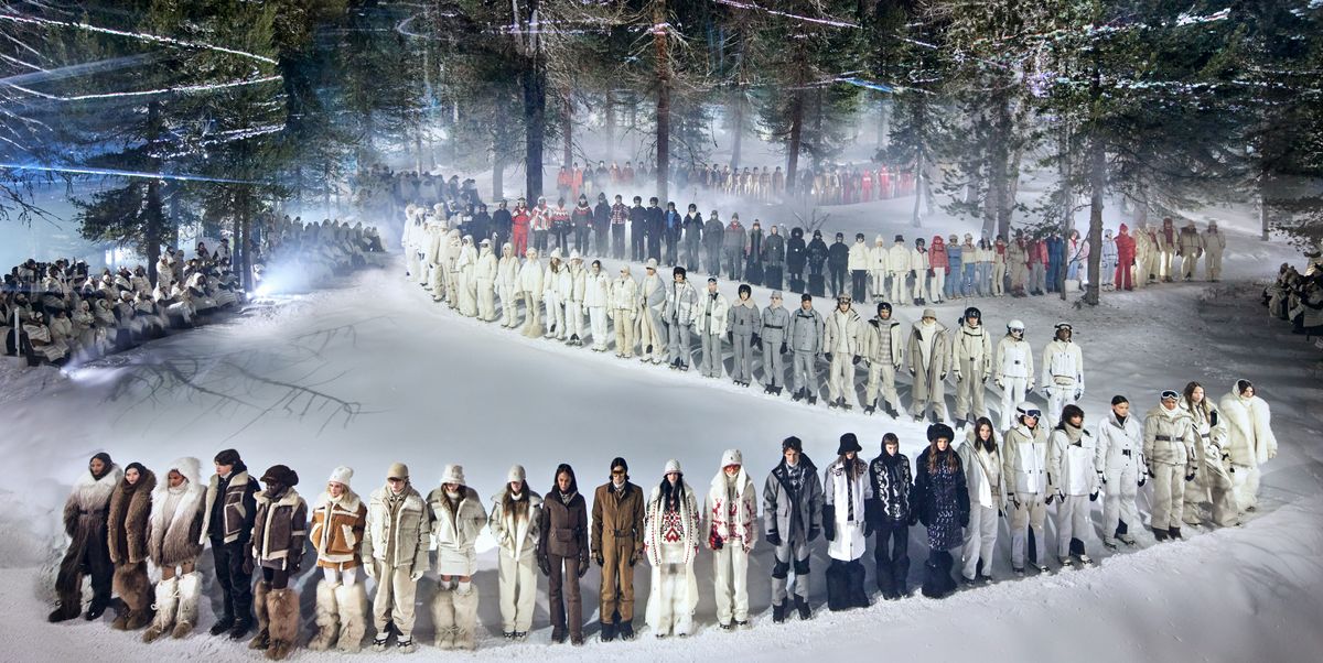 Moncler hosts star-studded show in snowy St. Moritz