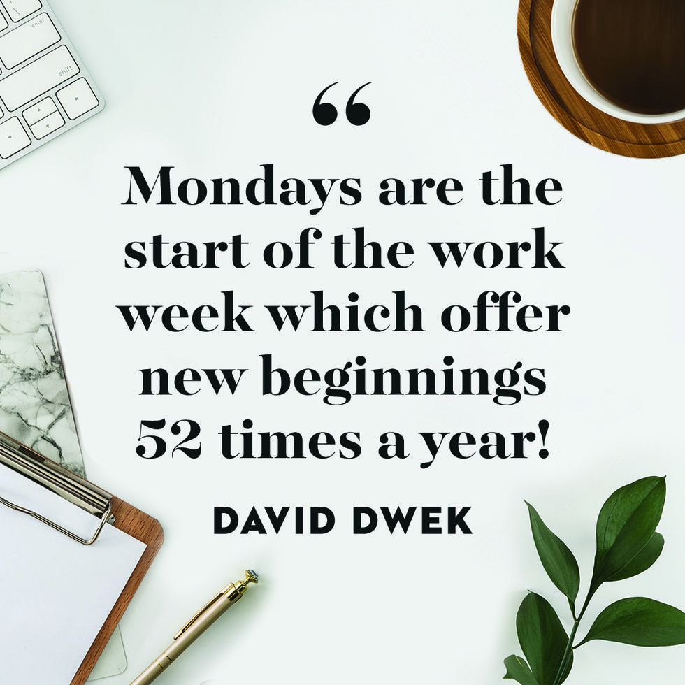 quote about monday by david dwek