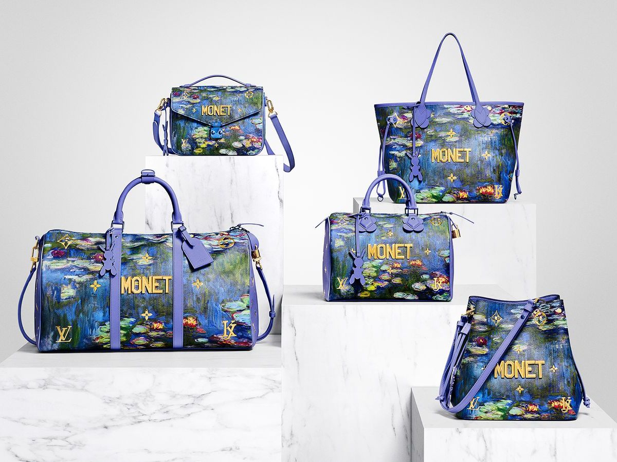 Louis Vuitton X Jeff Koons Masters Collection Montaigne Style Printed  Canvas Monet Bag Auction