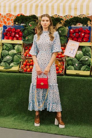Clothing, Fashion, Dress, Spring, Pattern, Textile, Fruit, Plant, Grocery store, Local food, 