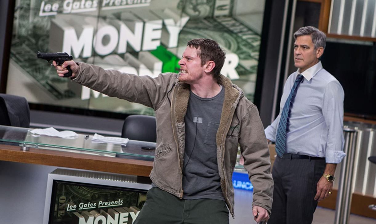money monster 2016, con george clooney y jack o'connell