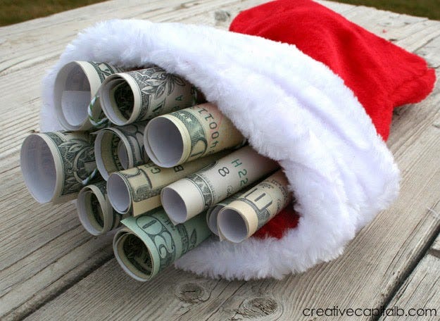 money stocking stuffer