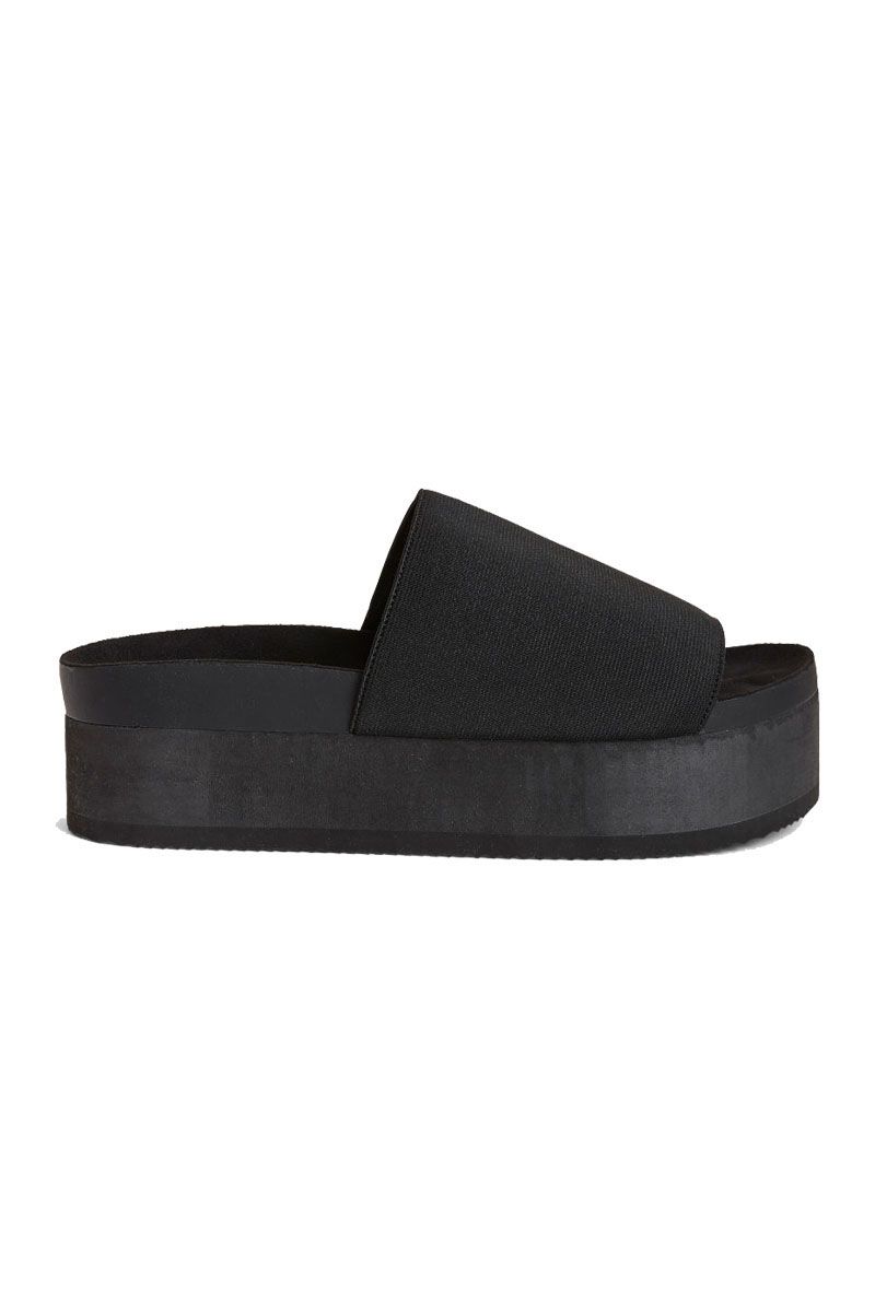 Black platform online sliders