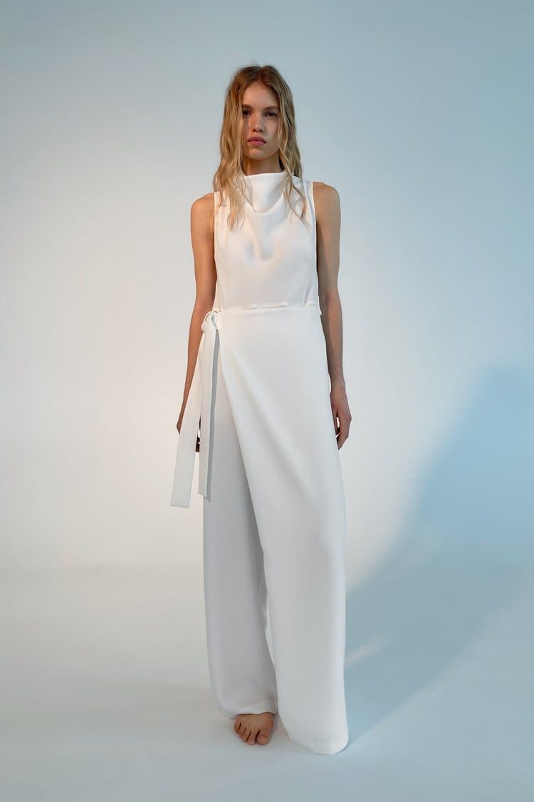 El mono blanco pareo de Zara para novias e invitadas