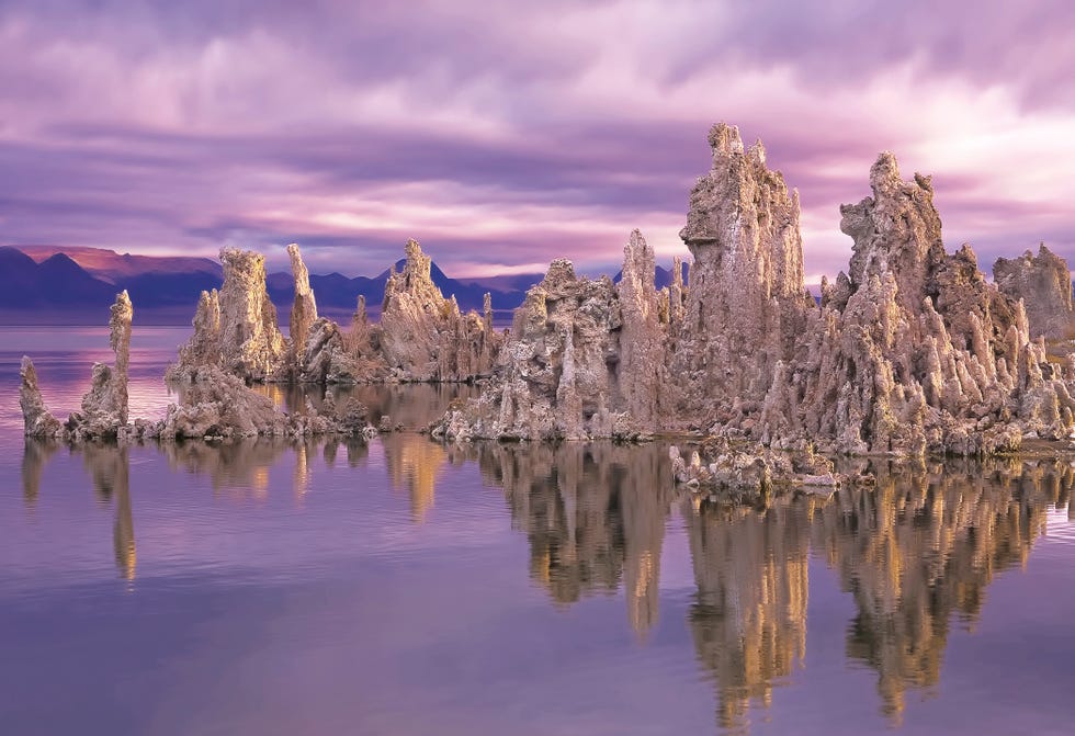 mono lake tufa reflection