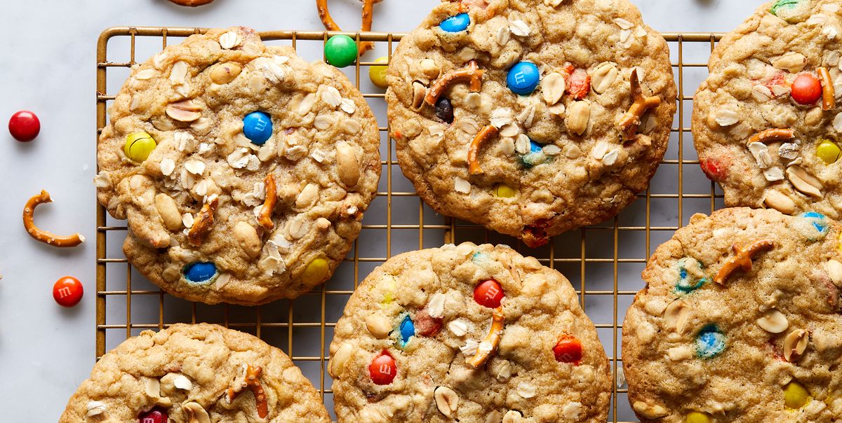 These Chunky Monster Cookies Are Packed With M&M’s, Peanuts, And Pretzels