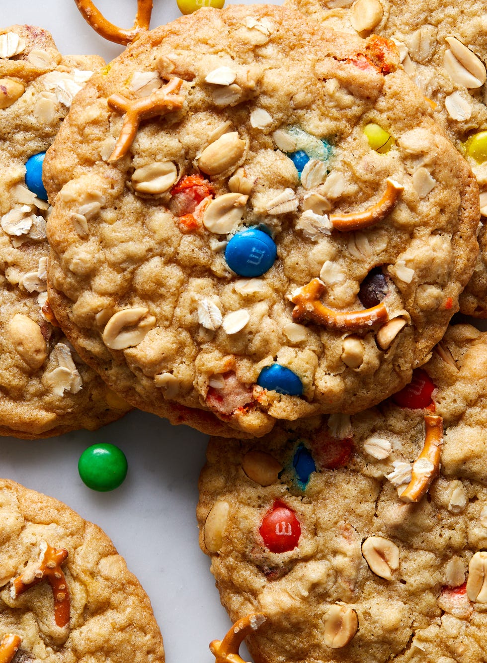 monster cookies with oatmeal and mm's candy