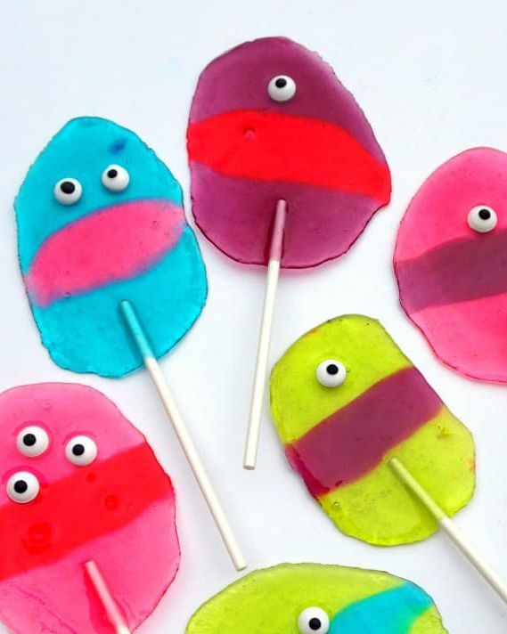 monster lollipops halloween crafts kids