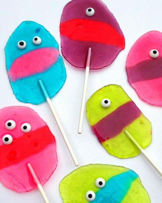 monster lollipops halloween crafts kids