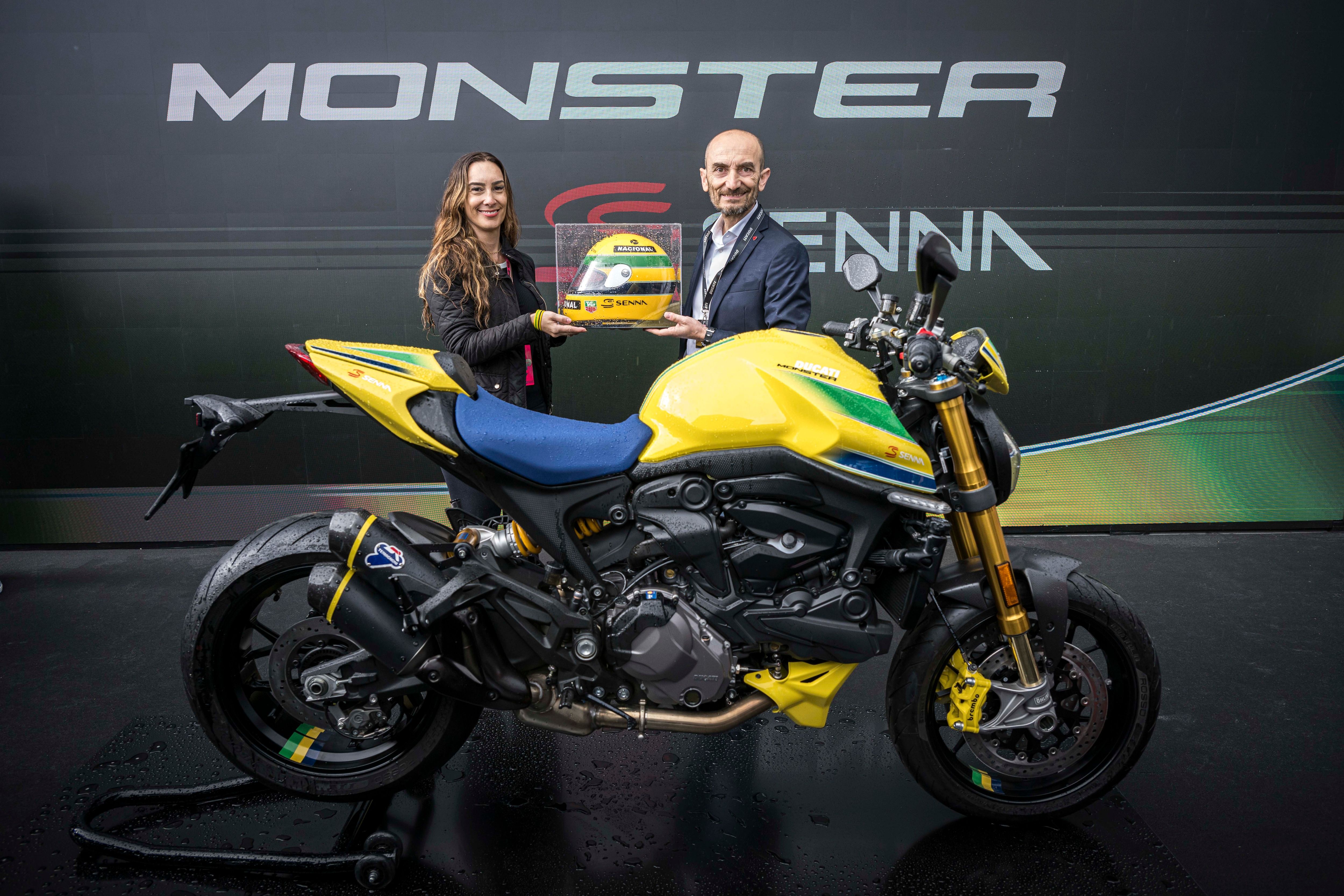 Ducati Honors Ayrton Senna with Special Monster Motorcycle Ducati Honors Ayrton Senna with Special Monster Motorcycle