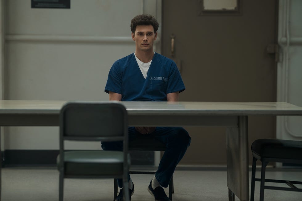 monsters: the lyle and erik menendez story. cooper koch as erik menendez in episode 205 of monsters: the lyle and erik menendez story. cr. miles crist/netflix © 2024