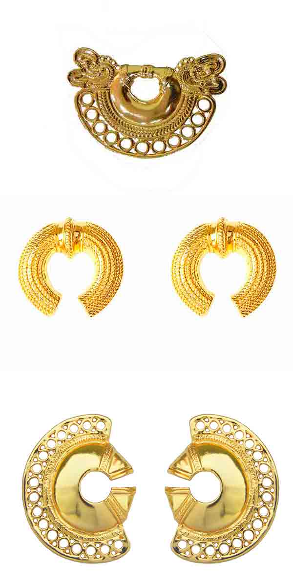 Pendientes y anillo de Flor de Amazona