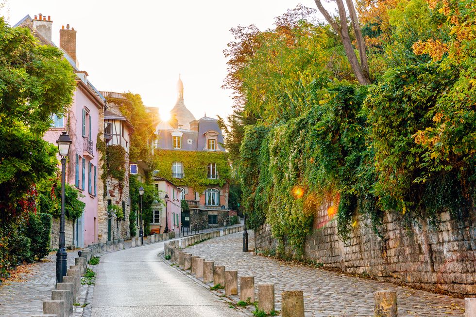 montmartre on a sunny morning, paris, france