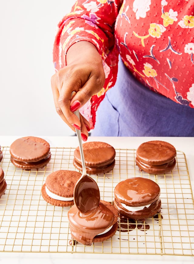 chocolate mint moon pies