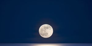 moonrise over sea