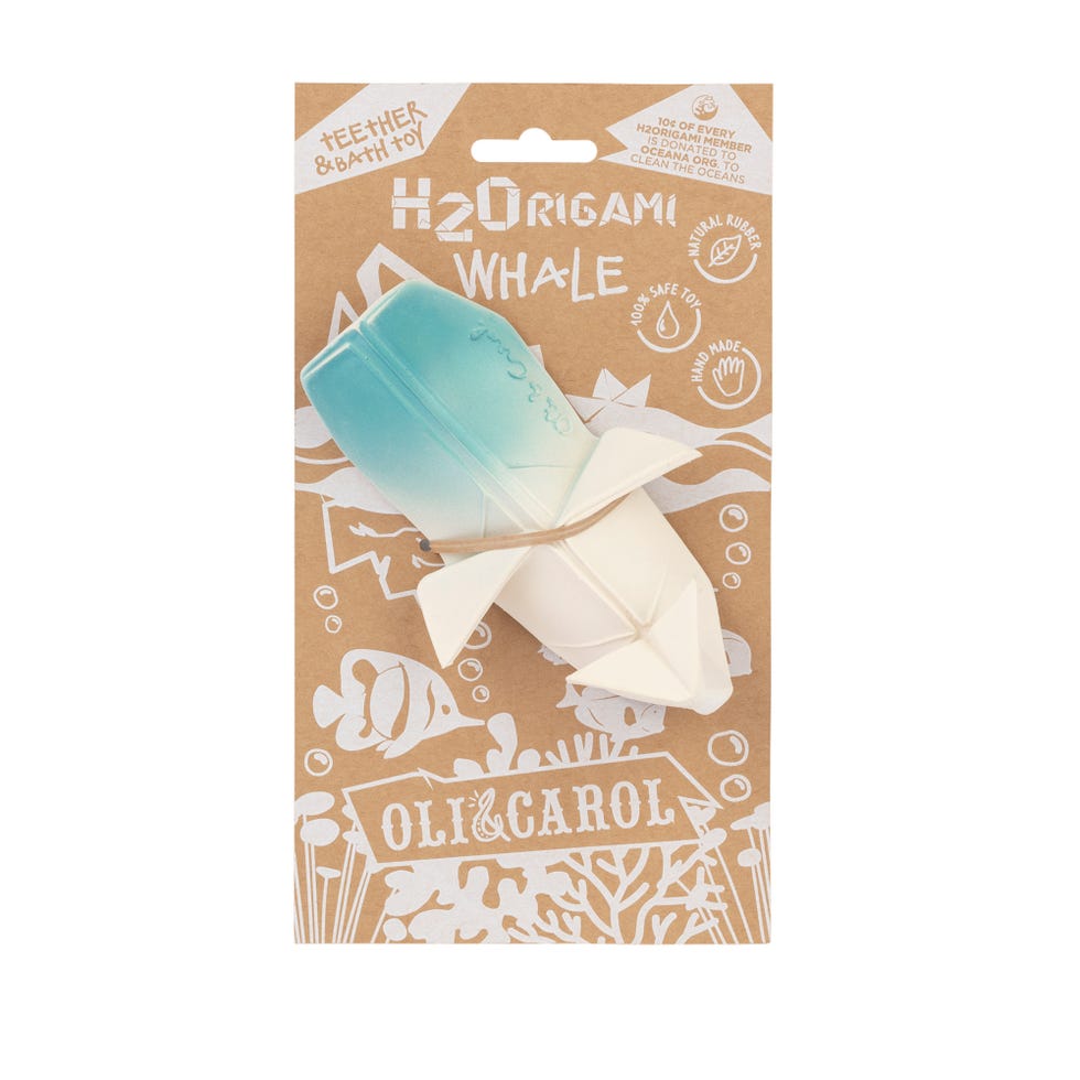 Mordedor ecológico con forma de ballena