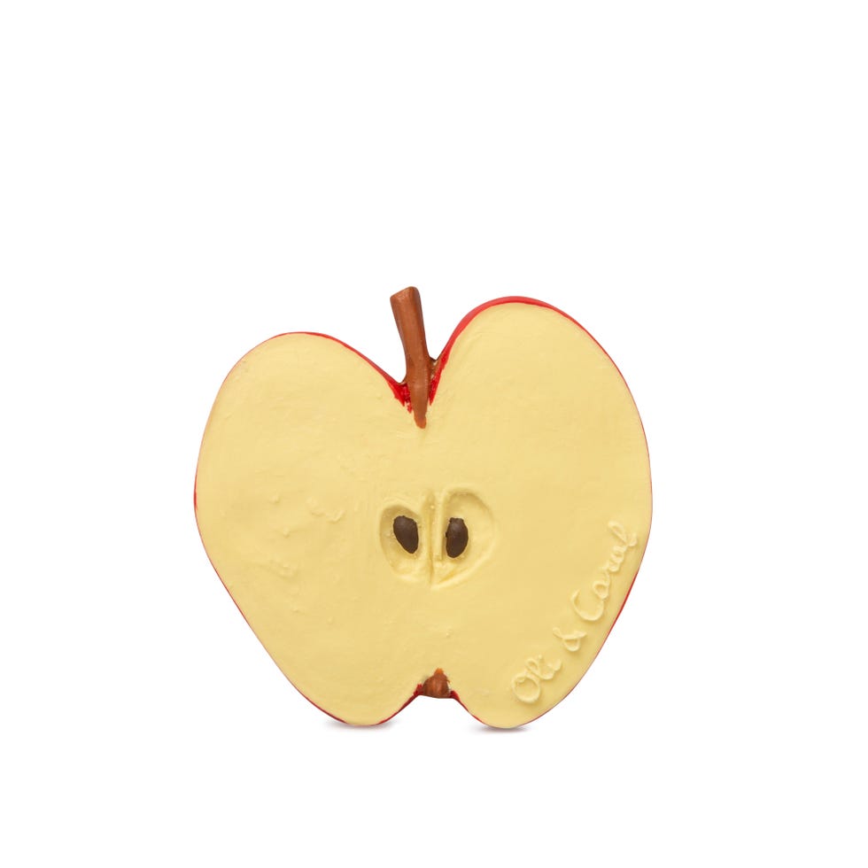 Mordedor ecológico con forma de manzana