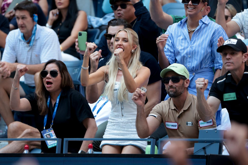 Celebrities attend the 2024 US Open Tennis Championships, Day 9