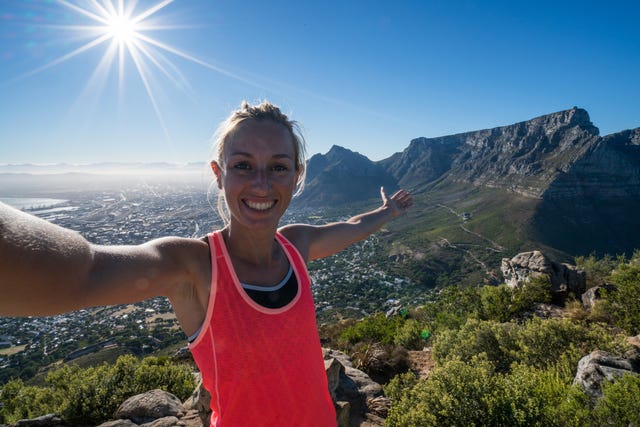 Morning selfie, Cape Town, South Africa