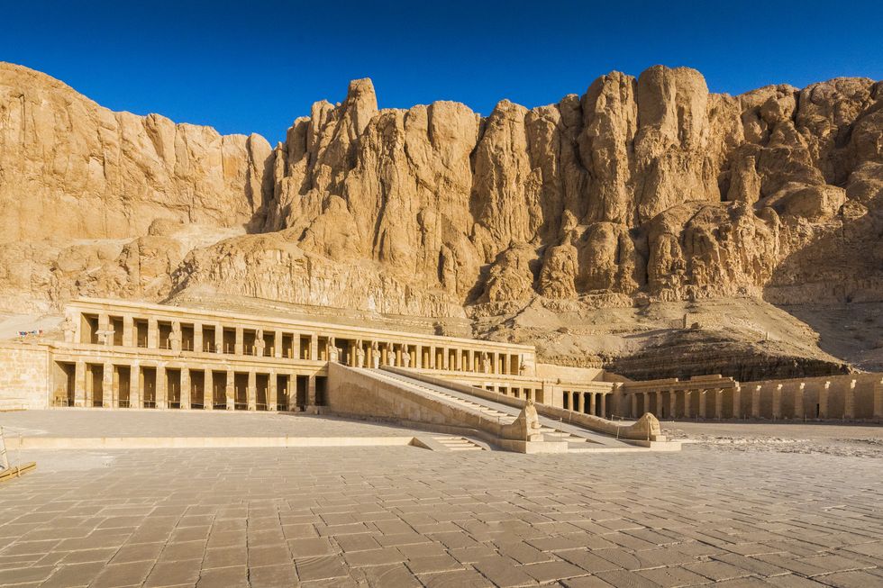 morning time at valley of the kings in luxor city ,egypt