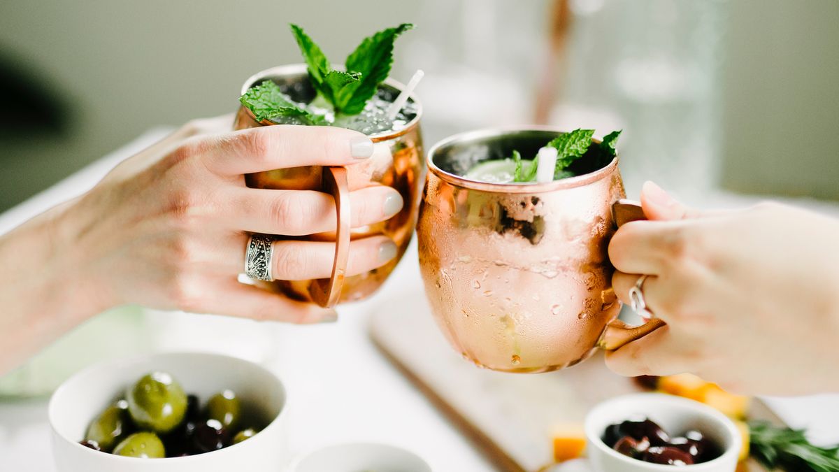 Vintage-Inspired Copper Moscow Mule Mugs with Handcrafted Handle (Set of 4)  - Cocktail Glasses & Barware on Food52