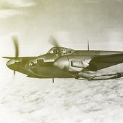 above the clouds, a de havilland dh 98 mosquito is on a photoreconnaisance mission in 1942 photo by © museum of flightcorbiscorbis via getty images