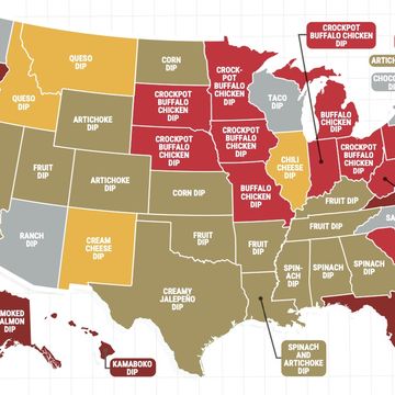 most popular game day dips by state 2024
