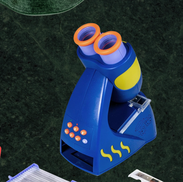 Flip Fish, Talking Microscope, and Shashibo Box on a festive background flip fish, talking microscope, and shashibo box on a festive background