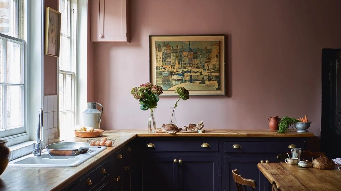 Kitchen wall store colour combination