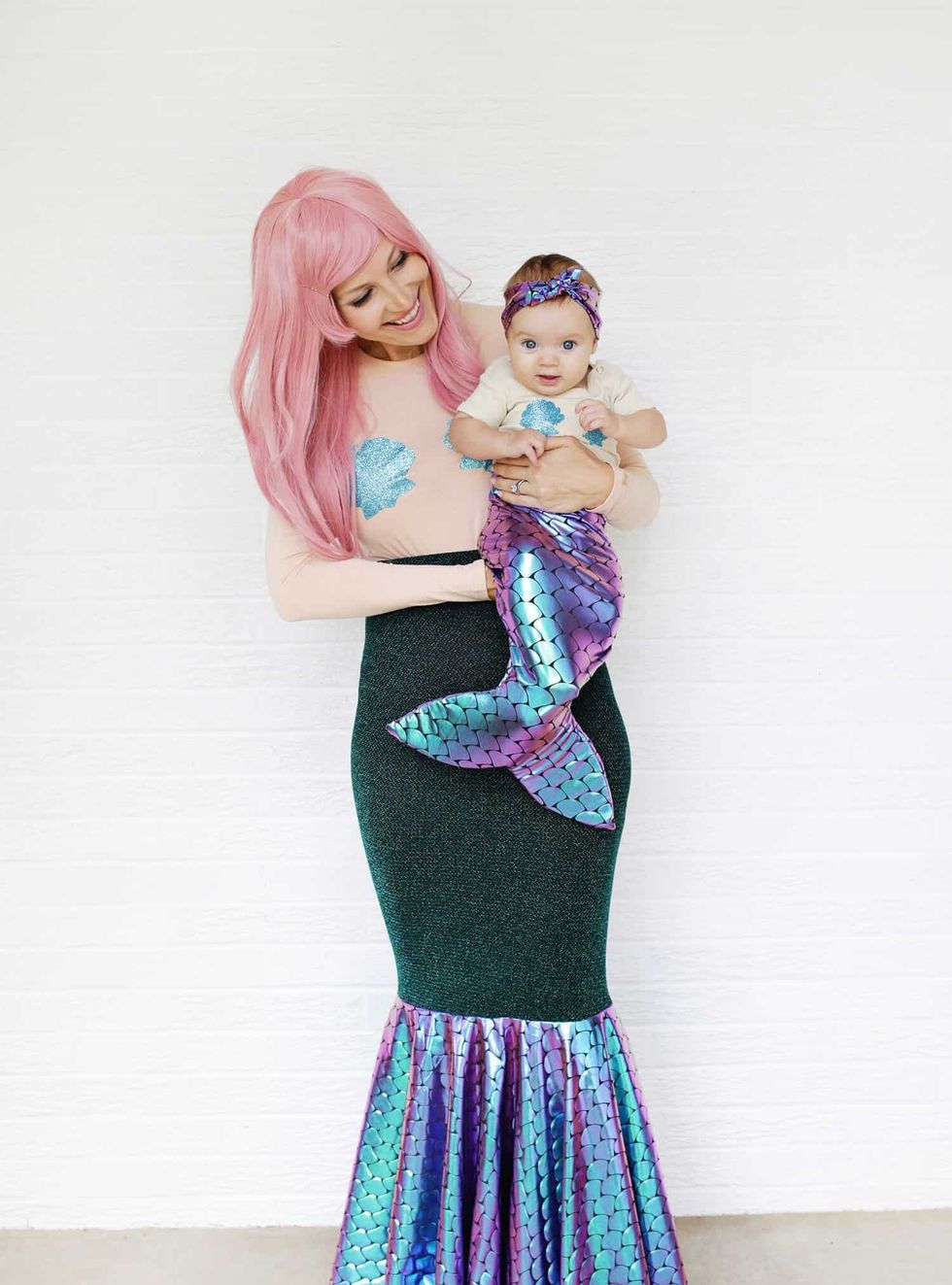 No Sew Mermaid Tails DIY Craft  Mermaid parties, Halloween party