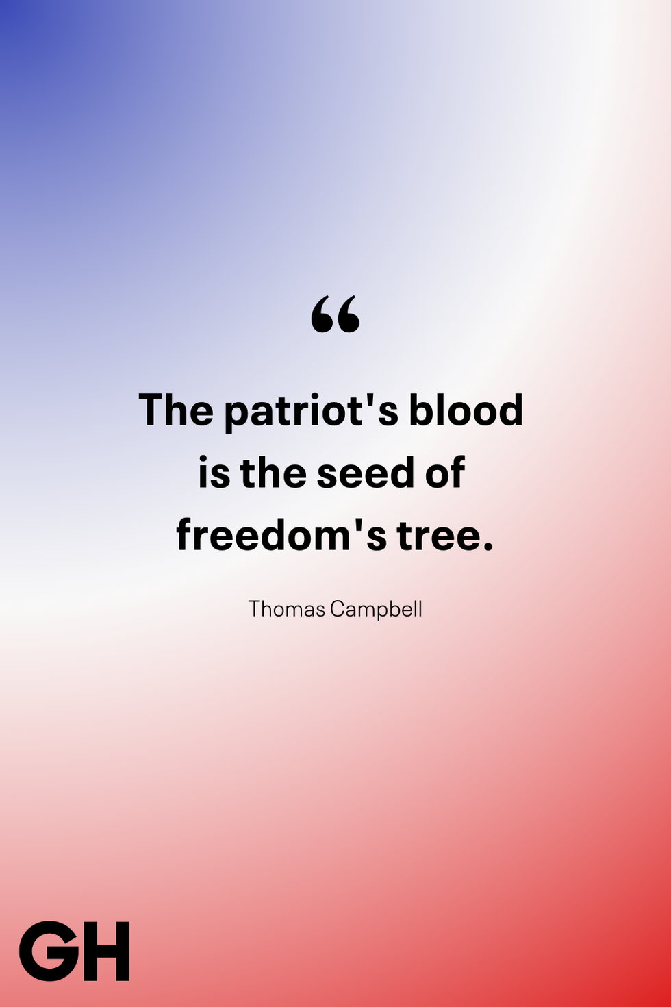 inspirational quote by thomas campbell on red backdrop