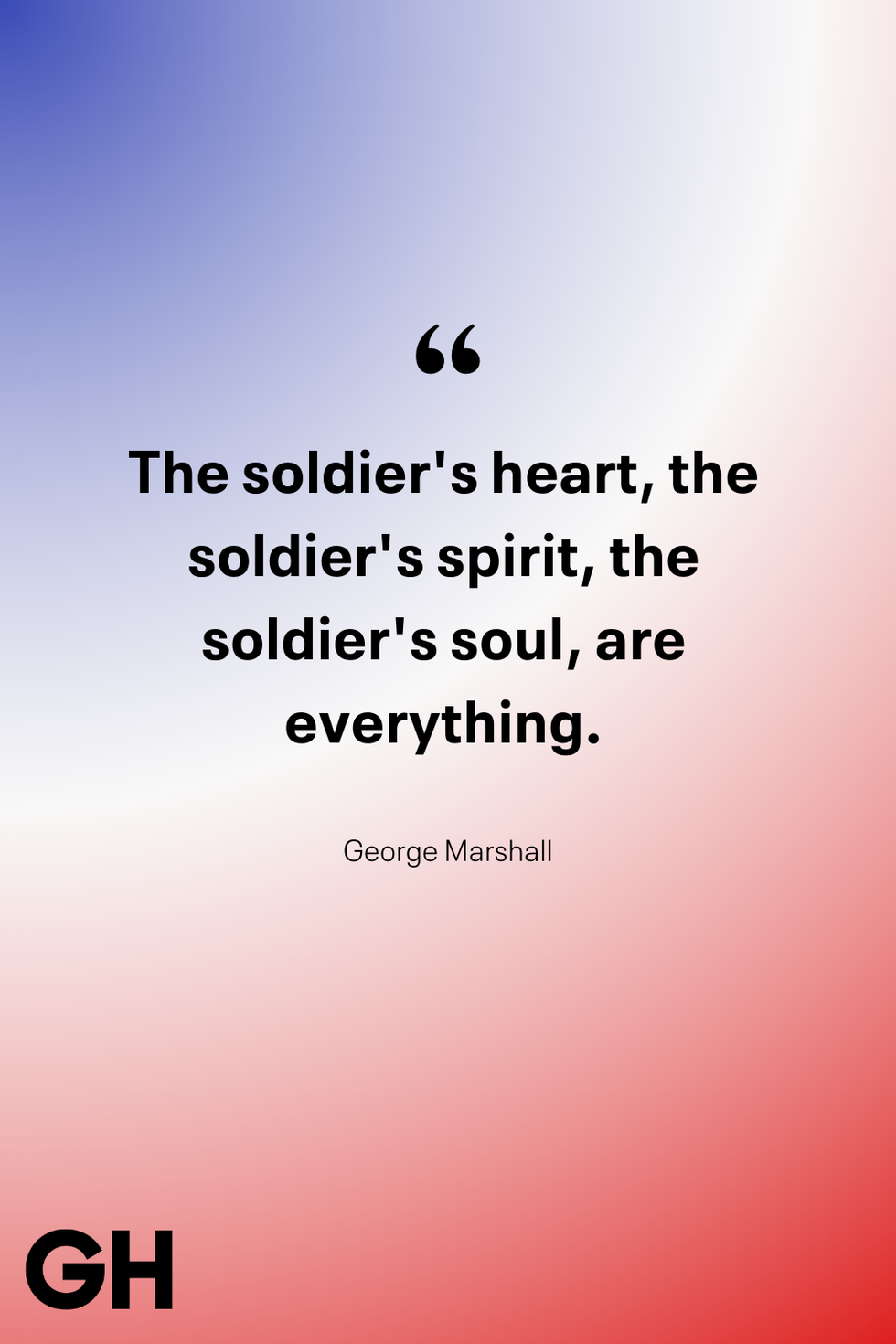 george marshall quote on red backdrop