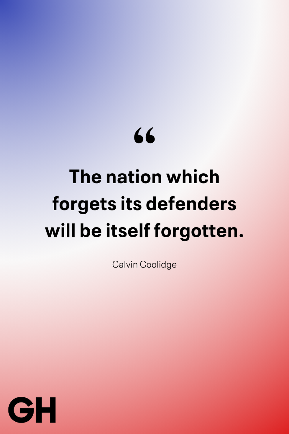 calvin coolidge quote on red backdrop