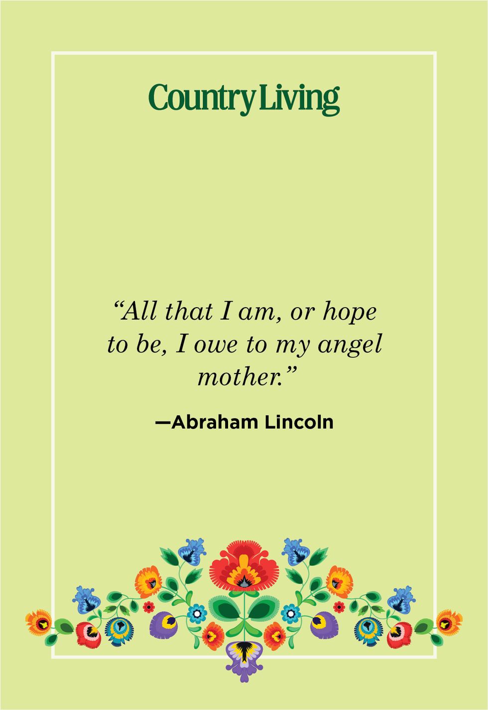 mother quotes by abraham lincoln