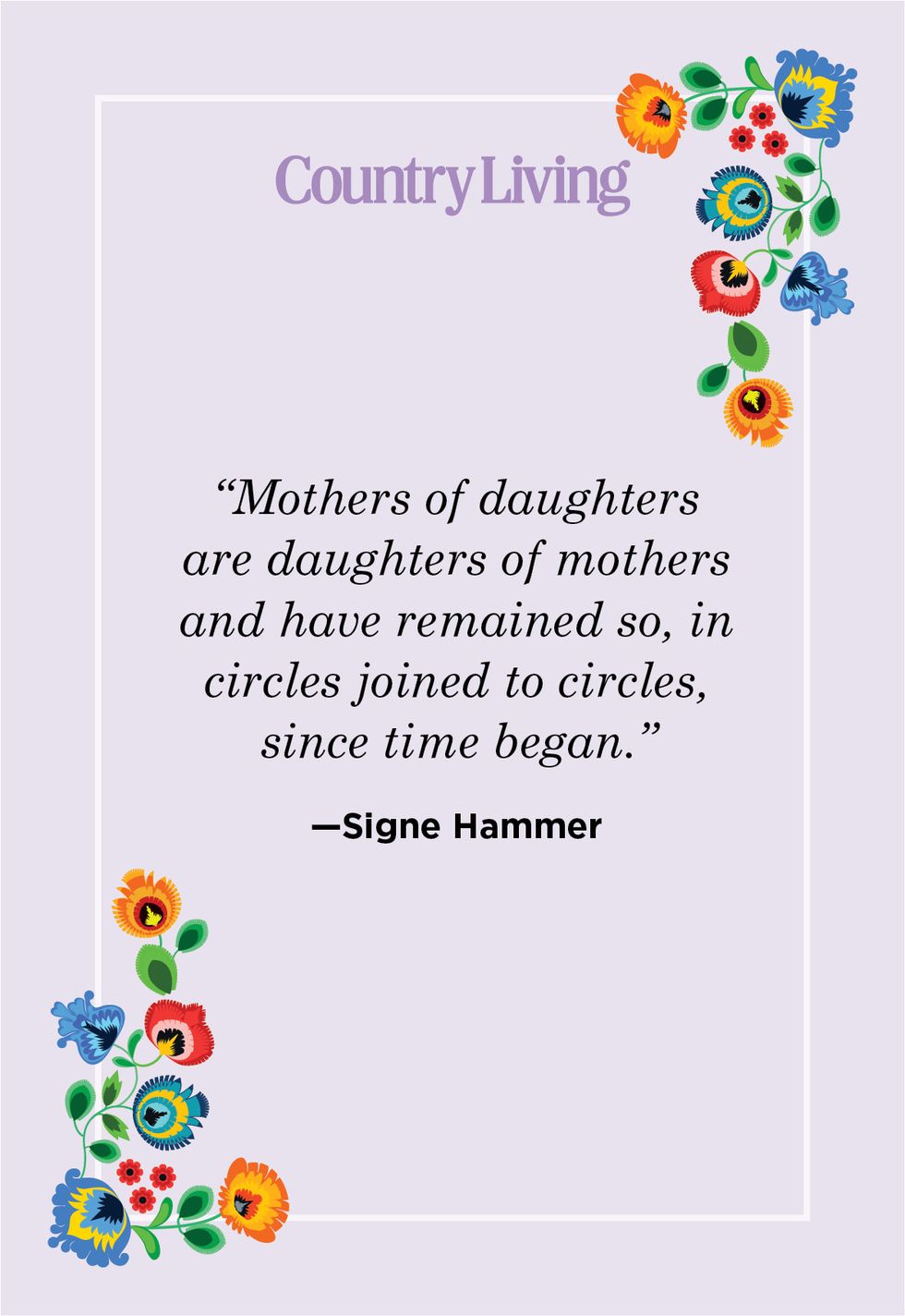 mother daughter quote for instagram by signe hammer