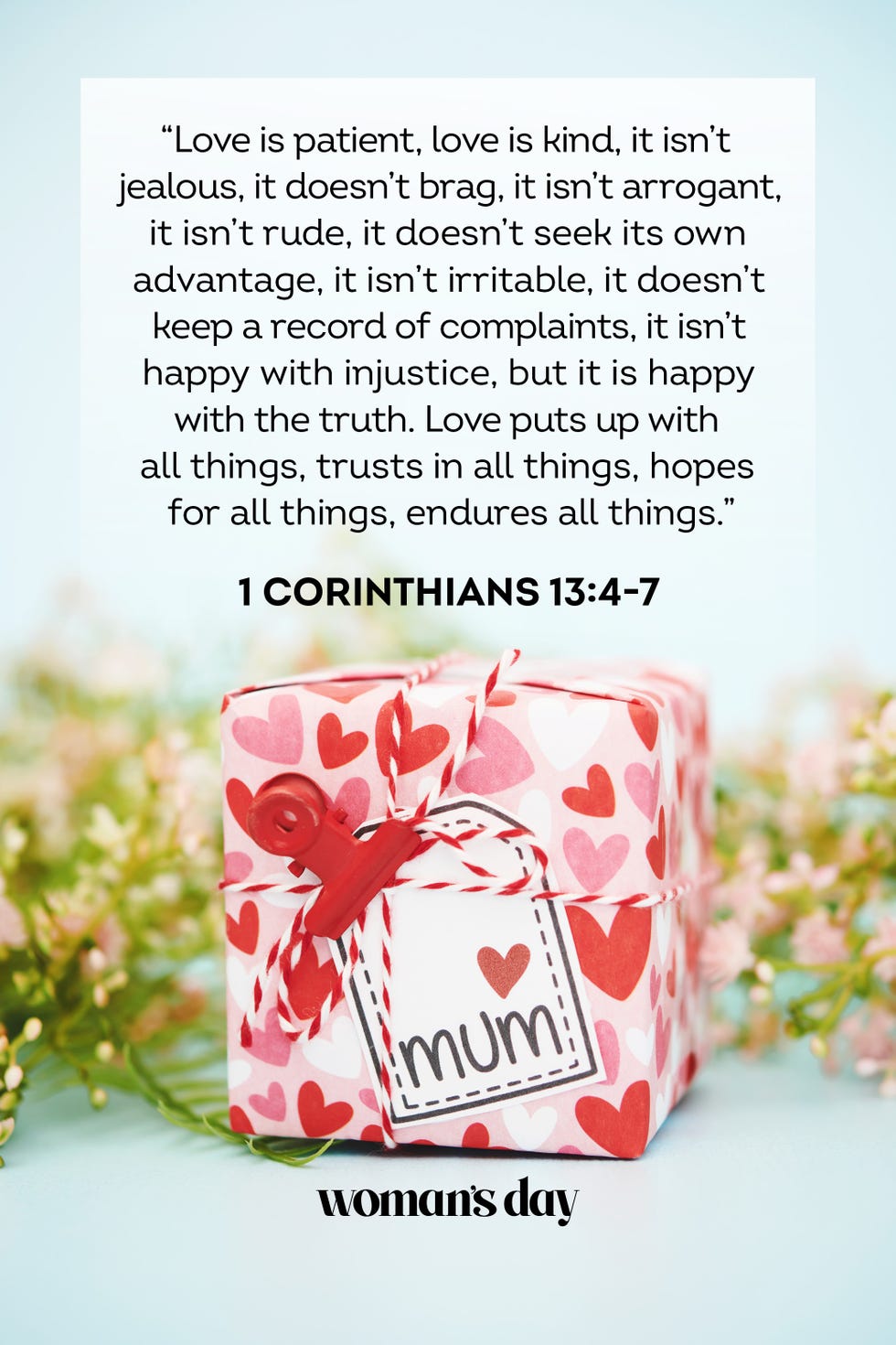 mothers day bible verses 1 corinthians 13 4 7