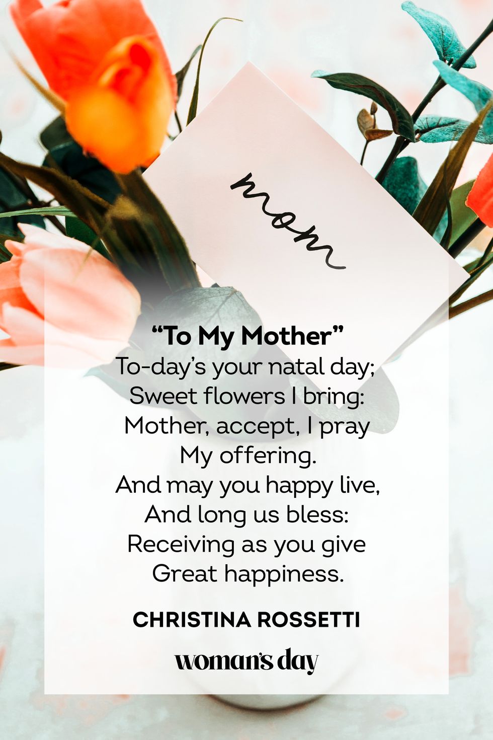 mothers day poems christina rossetti