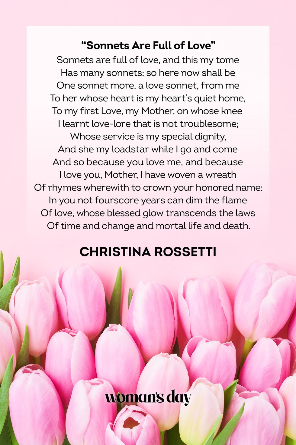 best mother's day poems by christina rossetti