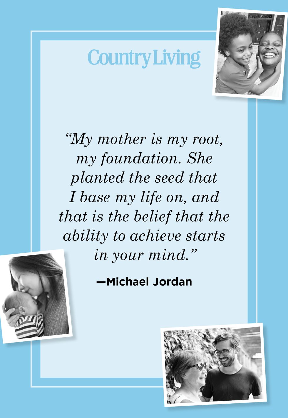 mother son quote by michael jordan