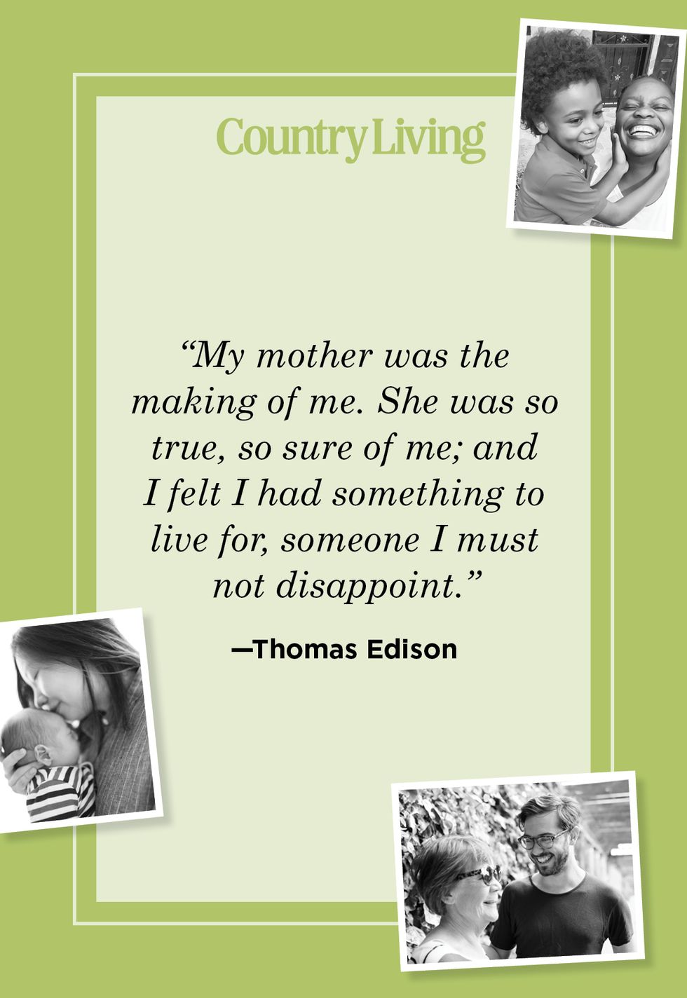 mother son quote by thomas edison