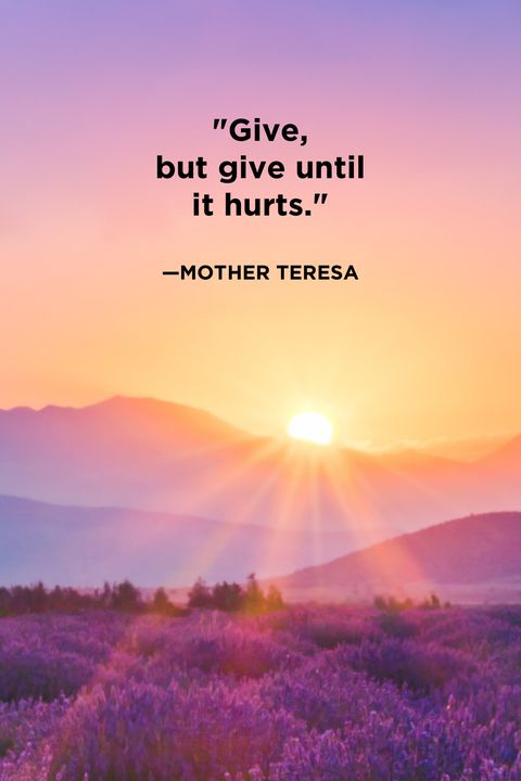 Giving Quotes Mother Teresa