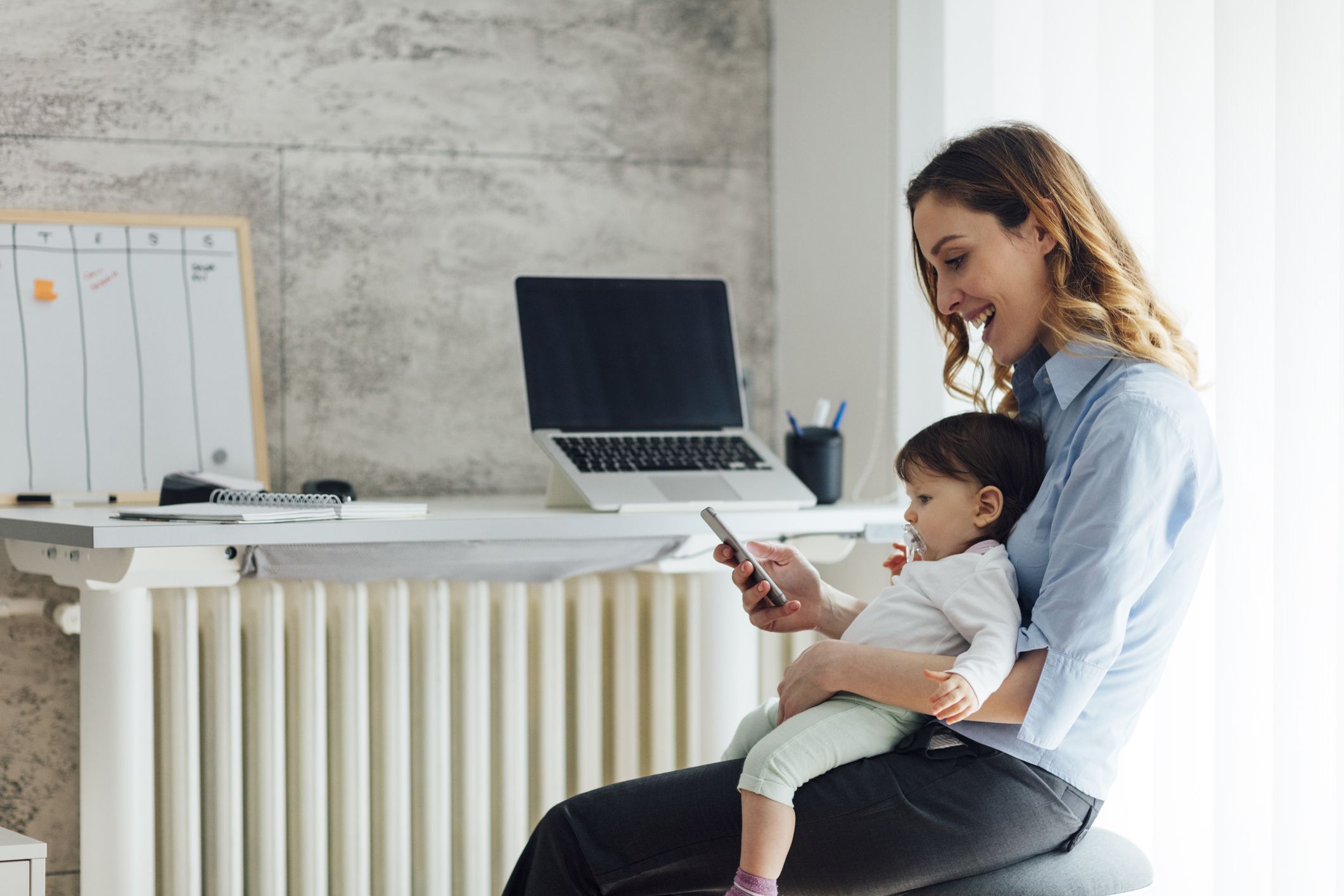 How can I work from home with a newborn
