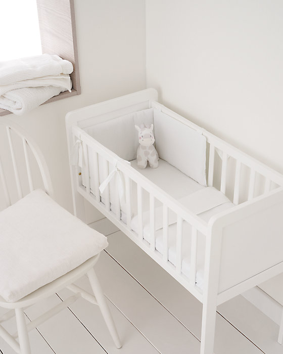 Mothercare white baby crib