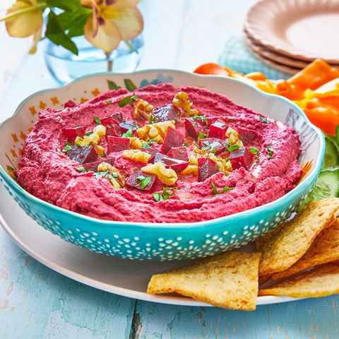mothers day appetizers beet hummus