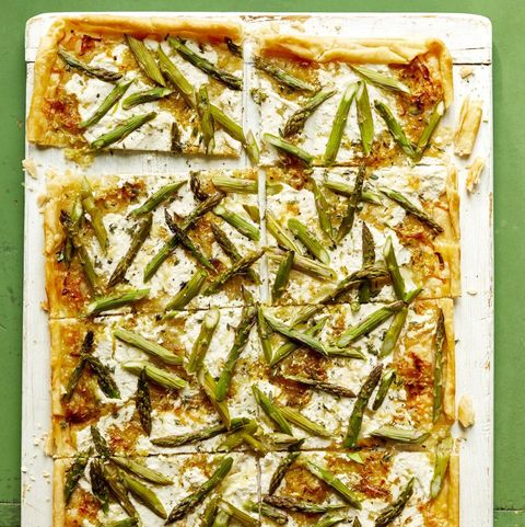 mothers day appetizers cheesy asparagus tart