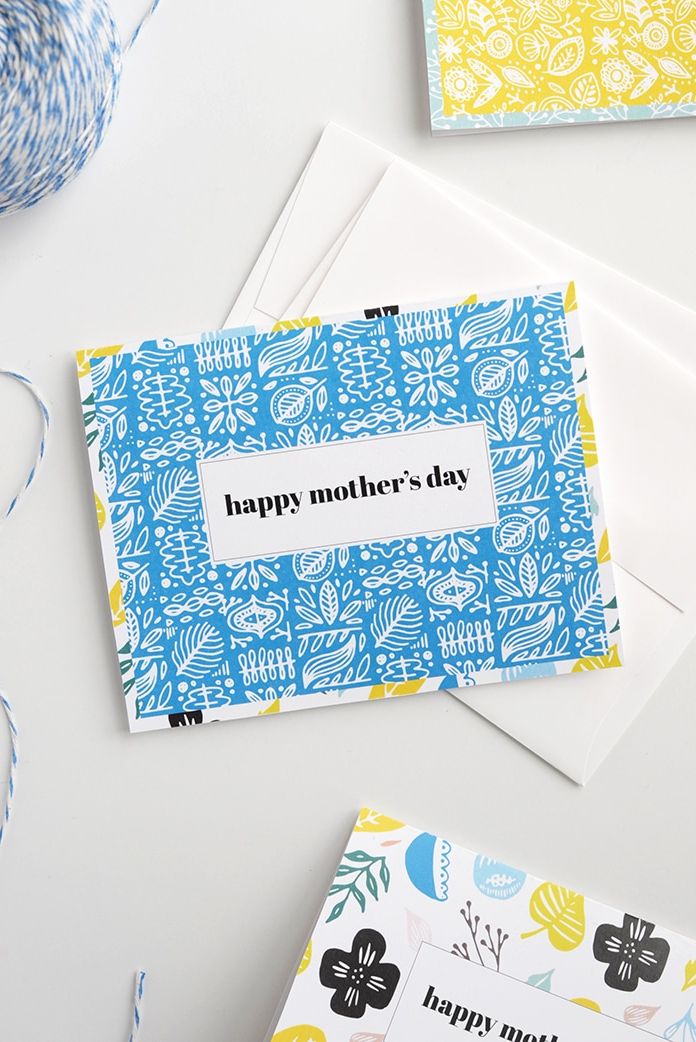 mothers day card ideas alice and lois blue patterned printable