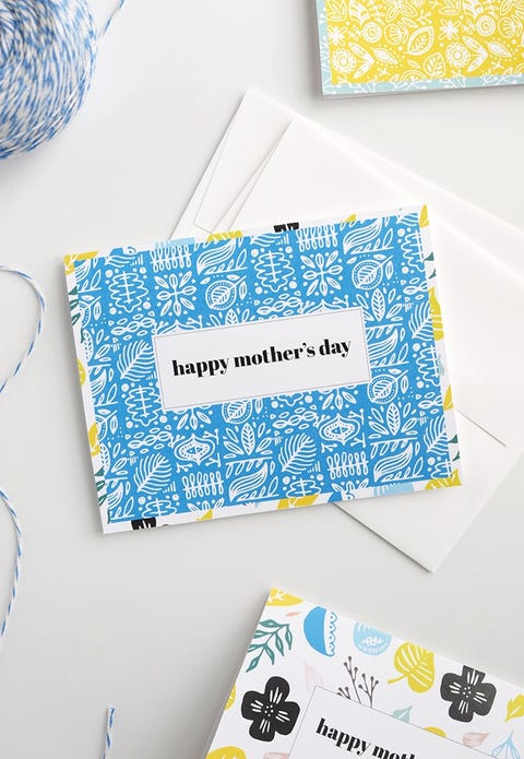 mothers day card ideas alice and lois blue patterned printable